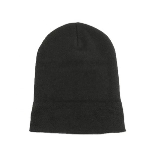 High Quality Unisex Print <b>Warm</b> Custom Logo Cotton Knitted Cuffed Beanie <b>Hats</b> with Canvas Fabric Four Seasons Use - Product Image 4