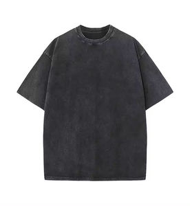 T-shirt en coton de haute qualité, personnalisable, style vintage, délavé à l'acide, pour hommes, vente en gros - Product Image 1