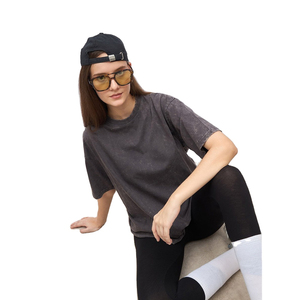 Camiseta de Verano para Mujer, Última Moda, Corte Regular, Ligera, Ecológica, de Algodón Informal, Lavado Ácido, Transpirable y de Secado Rápido - Product Image 4