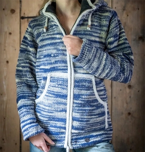 Sweat à capuche oversize en tricot 450 GSM en molleton bouclette épais, épaules tombantes, style streetwear pour homme - Product Image 6