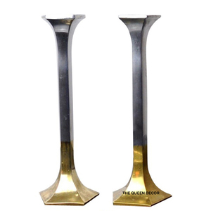 Juego de 2 piezas de portavelas de hormigón de estilo occidental, decoración única para mesa de comedor y regalo de inauguración de casa - Product Image 1