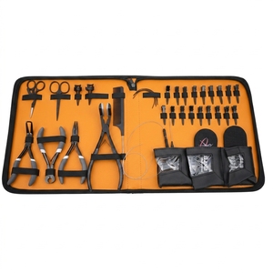 Juego de Herramientas para Extensiones de Cabello: Alicates para Remover Microperlas, Herramienta de Engaste para Anillos Nano, Alicates de Sellado para Extensiones de Cabello con Cinta, Herramienta de Corte de Adhesivos - Product Image 1