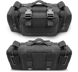 Sac de sport tactique Sac de taille MOLLE Sac banane étanche et pochette utilitaire pour moto, sac pour appareil photo, bandoulière <span class=keywords><strong>EDC</strong></span> - Product Image 4