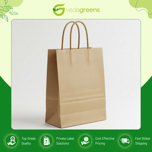 Personalización OEM posible para bolsas de papel ecológicas de calidad excepcional para uso en empaques de comida para llevar, procedentes de la India. - Product Image 4