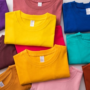 Camiseta de Algodón 100% de Alta Calidad para <span class=keywords><strong>Hombre</strong></span>, Talla Grande, Estilo Casual, Lisa, Holgada, Antiarrugas y Transpirable - Product Image 4