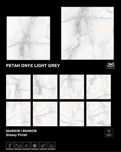 Stylish Modern Porcelain <b>Wall</b> and Floor Tiles 60x60cm for Living Room Kitchen Bathroom and Office Spaces - Product Image 5