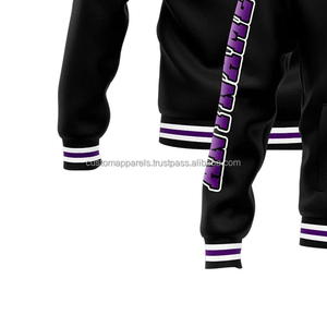 100% Wool Graduation Varsity <b>Jacket</b> with Custom Embroidery Personalized Stand Collar Windproof Letterman Coat for Schools - Product Image 5