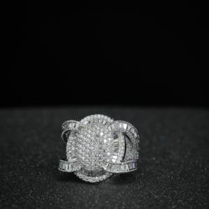 Classic Moissanite Diamond <b>Mens</b> Engagement <b>Ring</b> 925 <b>Silver</b> Round Brilliant Cut Wedding <b>Ring</b> <b>For</b> <b>Men</b> by Phoenix Enterprise - Product Image 1