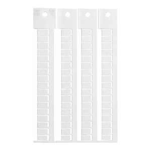 Borniers flexibles avec étiquettes 6 mm x 12 mm, pas de 6 mm, pour panneaux de commande par BradyJet J1000 - Product Image 1