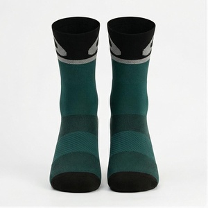 Crew Athletic <b>Socks</b> Green Black Breathable <b>Running</b> <b>Socks</b> for Adults Summer Season - Product Image 1