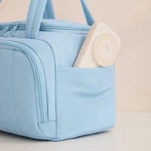 Professional Large Capacity Sky Blue <b>Insulated</b> Picnic Bag Waterproof Thermal <b>Lunch</b> <b>Box</b> for Outdoor Travel and Camping - Product Image 2