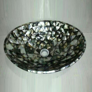 Lavabo Redondo Hecho a Mano para Decoración Moderna del Hogar, Ecológico, de Madreperla, para Baño y Bodas, Forma Redonda - Product Image 6