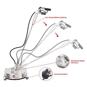Limpiador de pisos de alta presión de 20 pulgadas con bomba triplex de 4000 PSI, lavadora de coches para talleres de lavado de coches, eléctrica y a gasolina, motor de 220 V - Product Image 2