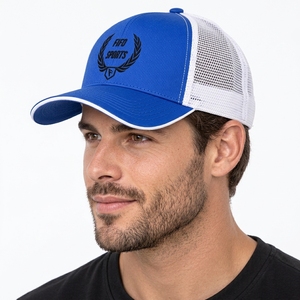 Casquette de camionneur moderne avec panneau en maille, casquette snapback légère en tissu respirant, fermeture réglable, couvre-chef décontracté pour l'extérieur, personnalisable - Product Image 6