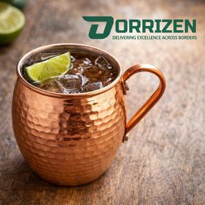Tasses à Moscow Mule en cuivre pur tendance, 400 ml, anti-fuite, réutilisables, écologiques, compatibles lave-vaisselle, avec poignée, design personnalisable - Product Image 4