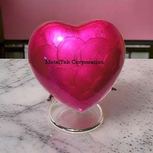 Heart Shaped Mini Urn Elegant <b>Keepsake</b> <b>for</b> <b>Ashes</b> Durable Metal Handmade Design Perfect Sympathy Gift <b>for</b> Memorial Decoratives - Product Image 6