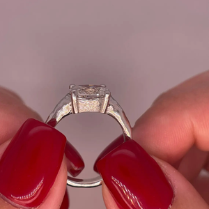 Bague de fiançailles ovale en diamant de laboratoire de 1 carat East West pour femme, or 14 carats, bijoux de mariage de luxe, cadeau - Product Image 4