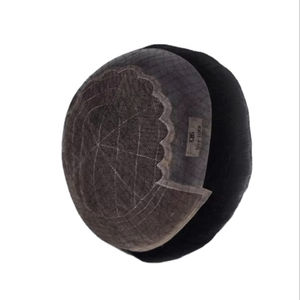 Toupee de Cabello Humano 100% con Frente de Encaje Modelo Q6 para Hombre, Cabello Remy Indio, Diseño Central/Medio, Taz Hair BD - Product Image 1