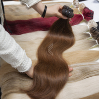 Extensions de cheveux à trame unique vente en gros, extensions de cheveux de couleur naturelle de haute qualité pour salon facile à coiffer