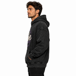 Sudadera con Capucha Vintage para Hombre, Lavado Ácido, Algodón Grueso, Oversize, Estampado Personalizado, Estilo Urbano, Venta al por Mayor, Moda Casual - Product Image 4