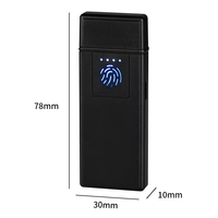 Briquet électronique USB Dericsson coupe-vent en plastique avec logo personnalisé, design classique