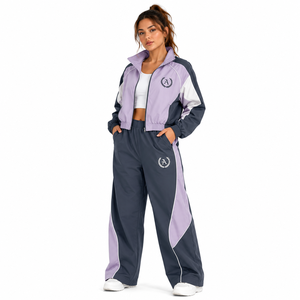 Survêtement coupe-vent réfléchissant haute visibilité avec veste courte et pantalon décontracté – Tenue de sport personnalisée pour équipe – Tenue tendance - Product Image 5