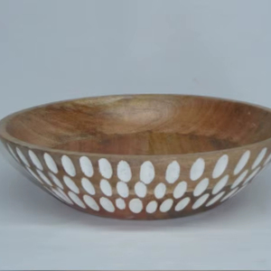 ชามไม้มะม่วงชามไม้อาคาเซียชามสลัดชามเสิร์ฟบนโต๊ะอาหารดีไซน์ทันสมัย - Product Image 1