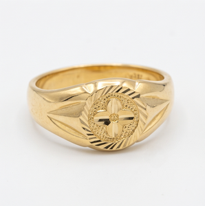 DIVYORO สายรัดข้อมือลายดอกไม้เคลือบทอง 22k สำหรับผู้ชาย - Product Image 1
