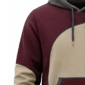 Sweat à capuche personnalisé pour homme en 100 % coton, coupe longue, épais, en polaire, respirant et écologique - Product Image 3
