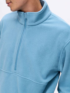 เสื้อสเวตเชิ้ตซิป ¼ ตัวสำหรับผู้ชาย แบบขายส่ง ผลิตตามสั่ง ผ้าฝ้ายพรีเมียม ทรงปกติ โรงงานผู้ผลิต OEM คอลเลคชั่นอเมริกาและยุโรป - Product Image 3