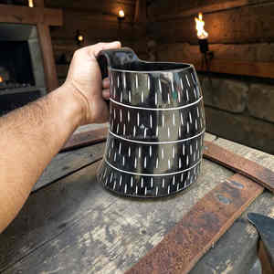 Jarra Vikinga de Cuerno de Buey de 600ml, Hecha a Mano y Pulida, para Cerveza, Sidra y Vino a Precio Económico - Product Image 5