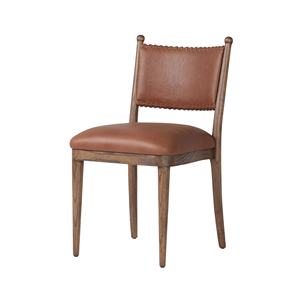 Silla de Comedor Moderna de Madera Maciza, Diseño Minimalista con Asiento y Respaldo Tapizados, para Hogar, Restaurante, Cafetería - Product Image 2
