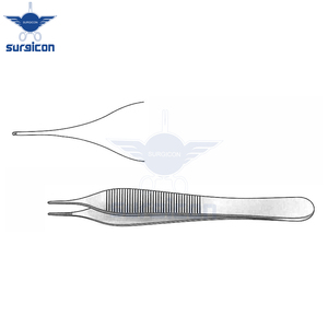 Pinzas Micro-Adson de 12 cm / 4-3/4 Pulgadas con Dientes 1:2, Instrumento Quirúrgico de Acero Inoxidable para Agarrar Tejidos - Product Image 5