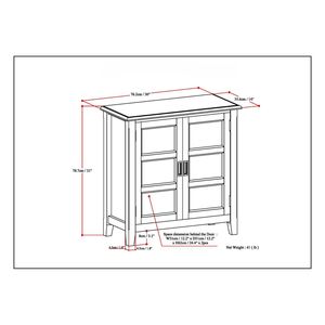 Burlington <b>Grey</b> Farmhouse Low Storage <b>Cabinet</b> for Living Room - Product Image 6