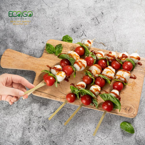 Bamboo Skewer Sticks Smooth Sharp and Durable Food Picks for BBQ Meat Seafood Vegetables Fruits and Snacks - Product Image 5