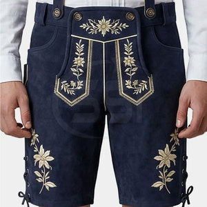 Shorts en cuir écologique de qualité supérieure pour hommes, confortables et décontractés, conçus pour les festivals et les fêtes - Product Image 3