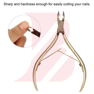 Coupe-cuticules professionnel en acier inoxydable finition or miroir, produit tendance pour salons de beauté haut de gamme - Product Image 6