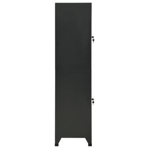 Armario de Acero Antracita de 15x17.7x70.9 Pulgadas para Almacenamiento - Product Image 4