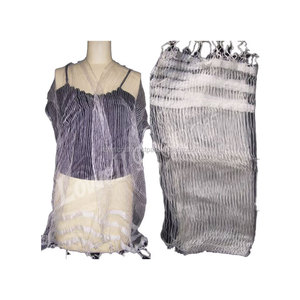 Premium Quality Women's Striped Bhagalpuri Silk Scarf with Animal Pattern | Made in Bhagalpur Expertly Supplied & Manufactured - Product Image 5