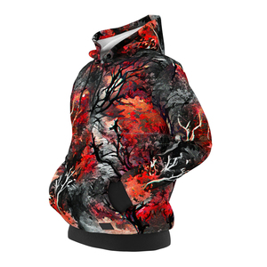 Sudaderas con capucha térmicas impresas con diseño de ramas de alma personalizadas, sudaderas con capucha de sublimación de moda para hombres de tamaño adulto - Product Image 3