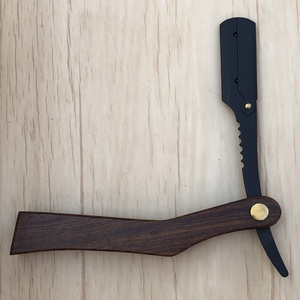 Navaja de Afeitar Desechable para Hombre, de Alta Calidad, con Hoja de Acero Inoxidable y Mango de Madera, para Afeitar la Cara - Product Image 1