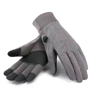 Gants d'hiver en cuir robustes, doublés thermiquement, pour le travail en extérieur par temps froid et la conduite - Product Image 3