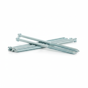 Tornillos para Madera PDC de Doble Rosca Métrica/Pulgada M6-M12, Cabeza Ranurada, Rosca Parcial, Clase 4.8 y 6.8, Acero al Carbono Zincado - Product Image 4