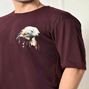 Camiseta extragrande personalizable de algodón 100% para hombre, peso pesado con logotipo personalizado DTG impreso, directo del fabricante - Product Image 2