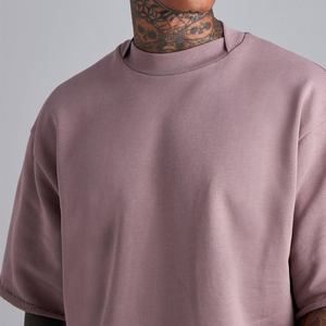Camiseta Extra Grande para Hombre, 100% Algodón, con Logotipo Estampado en la Parte Delantera, Cuello Redondo, Manga Corta, Jersey Informal de Alta Calidad - Product Image 2