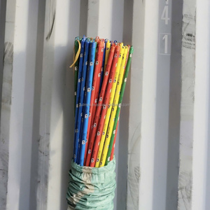 High Quality Basic PVC Coated Wooden Broom Stick with Hard Bristles and Wooden Handle Easy Cleaning for Home Use - Product Image 3