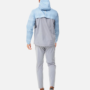 Conjunto deportivo informal de nailon de alta calidad y precio económico, chaqueta cortavientos con capucha y manga larga para hombres adultos - Product Image 2