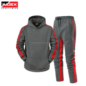 Survêtements de jogging unisexe en coton épais en molleton pour hommes survêtements décontractés avec logo personnalisé avec capuche ensemble sweat à capuche uni et joggers pour hommes - Product Image 5