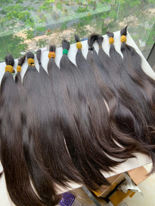 Cheveux naturels vietnamiens de qualité supérieure 100 % vierges, en vrac, super double drawn, doux, soyeux, lisses, sans nœuds, brillance naturelle - Product Image 4