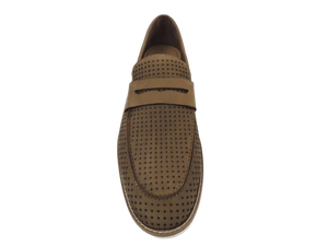 Mocasines de Gamuza Marrón para Hombre, Sin Cordones, Punta Redonda, Transpirables, con Entresuela de EVA y Suela de Goma, para Todas las Temporadas, Zapatos Casuales - Product Image 2